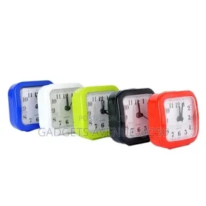 Analog Quartz Alarm Clock, Available in Various Colors Like Blue, Whit