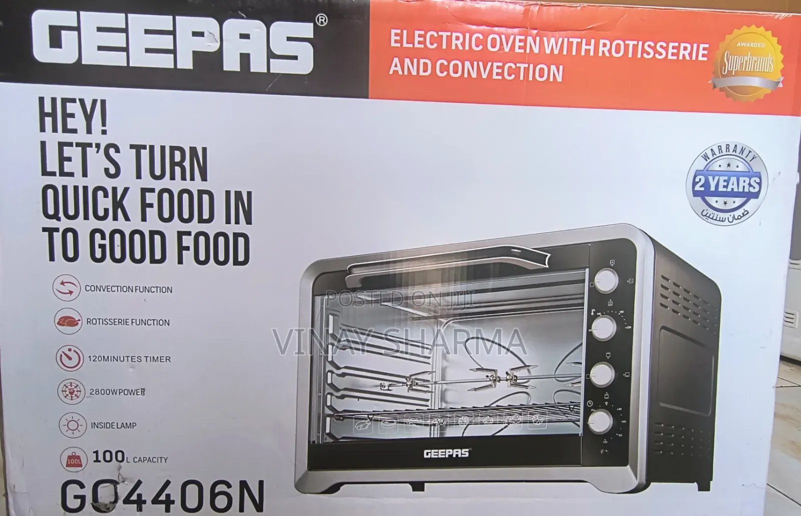 Convection Oven - 100 LTRS