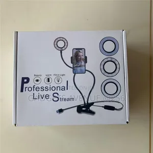 Professional Live Stream Ring Light With a Phone Holder.