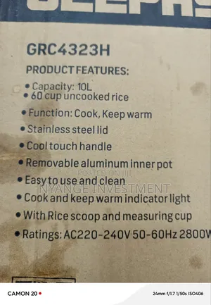 10l Rice Cooker With Aluminium Inner Pot