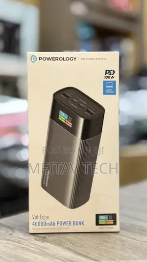 Powerology Volt Edge Power Bank 40000mah 100w