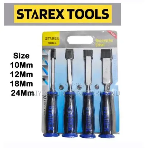 Chisel Set Woodworking Tools Wood Carving Tools – Sharp, Chrome