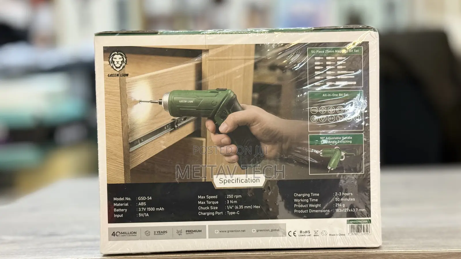 Cordless Screwdriver Set 3.7v 1500mah