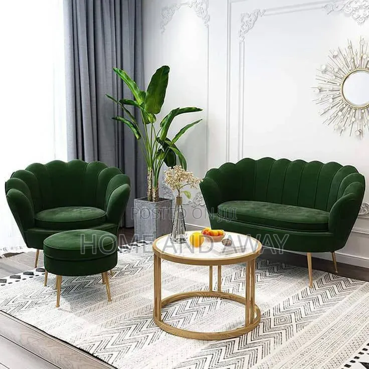 Sofas/3 Seaters Accent Sofas + a Pouf in Any Colour From 1,300,000/-