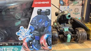 Rc Toy Tank Stunt Car Military Shooting Water Bullets Remote Control