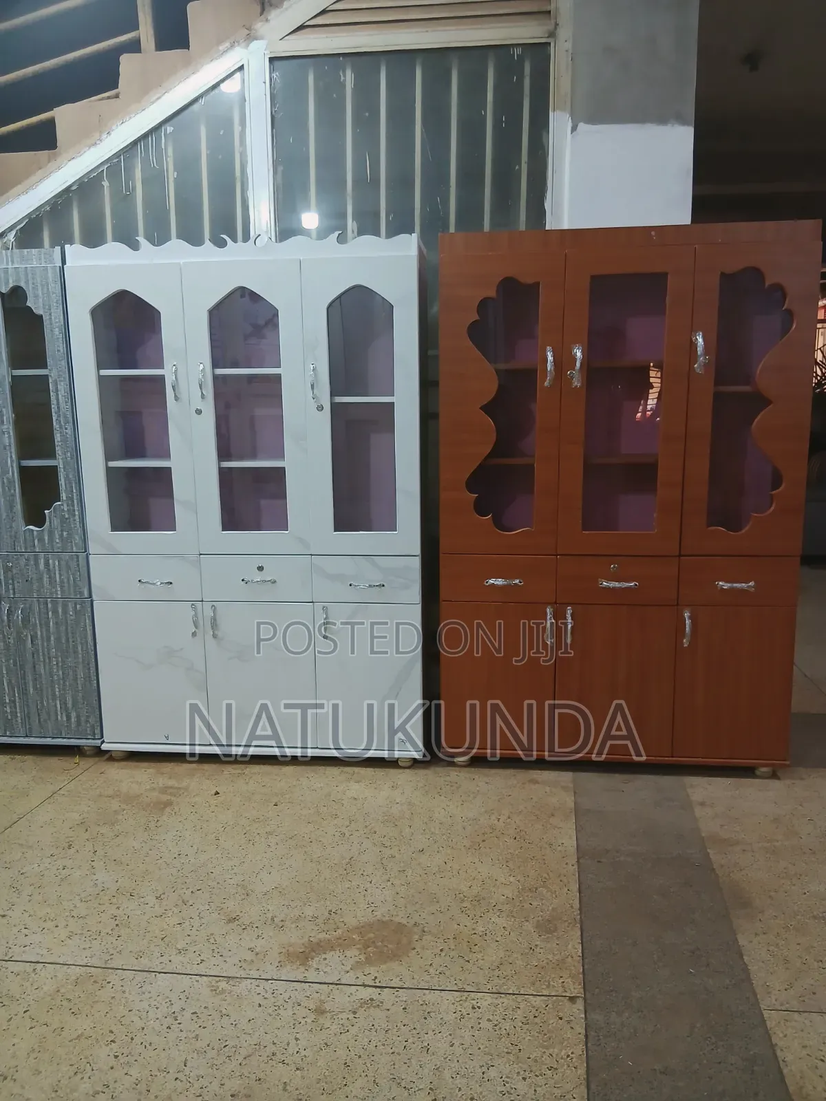 Brown Sideboard With Three Doors