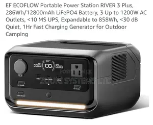 Expandable Portable Power Station River 3 Plus, 286wh/12800mah