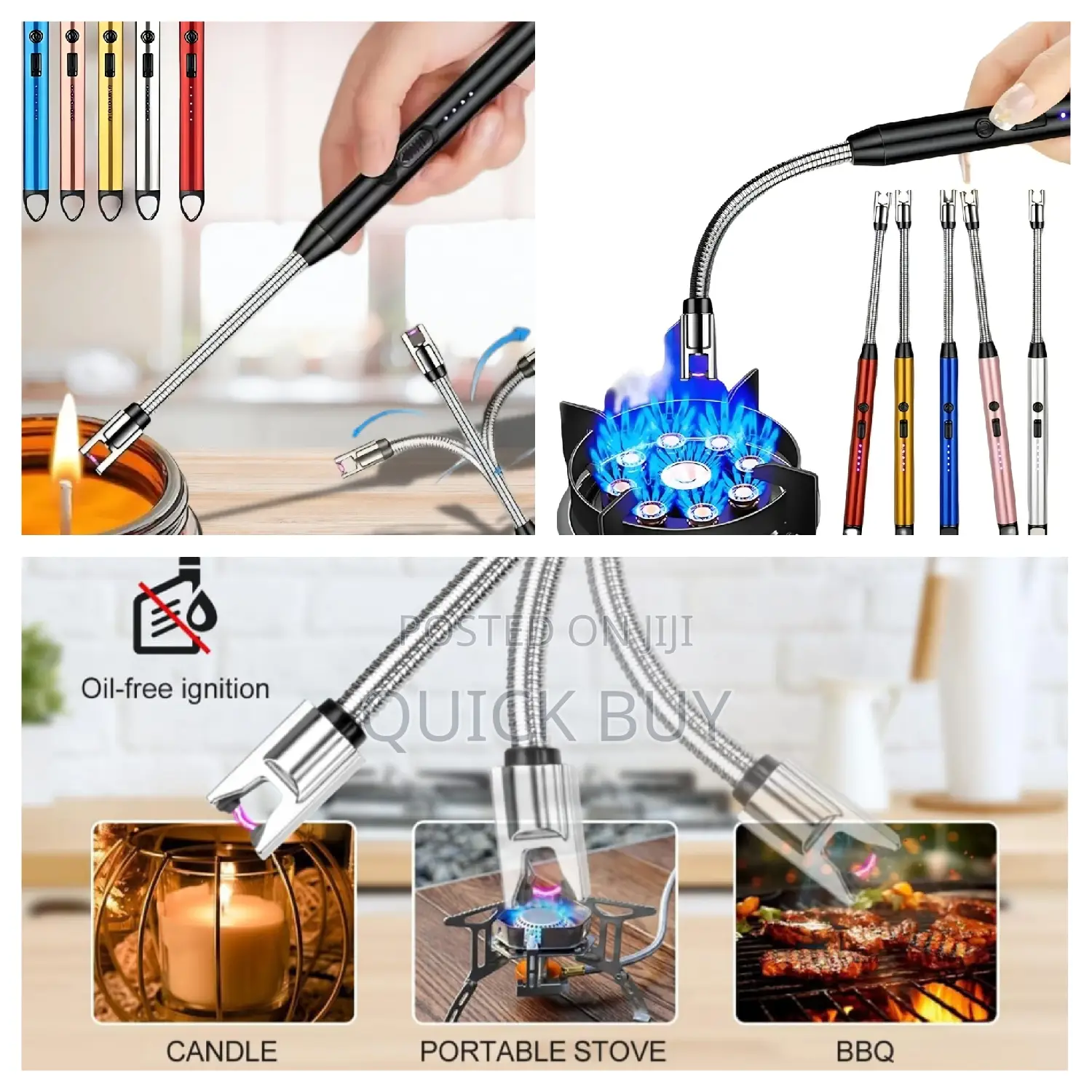 Rechargeable Electric Arc Gas Lighter