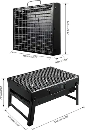 Stainless Steel Folding Portable Charcoal BBQ Grill