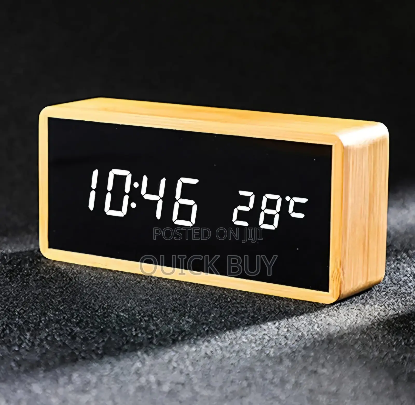Digital Bamboo Alarm Clock