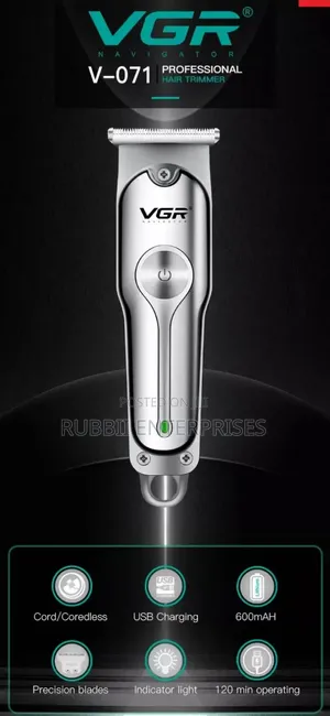 VGR Professional Cordless Hair Trimmer ~ v-071