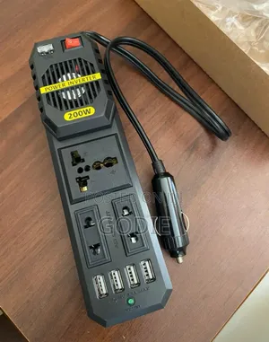 200w Car Power Inverter Converts 12v Dc Power Into 220v Ac
