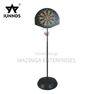 3in1 Dartboard Basketball Hoop On Frestanding Adjustable Metal Stand