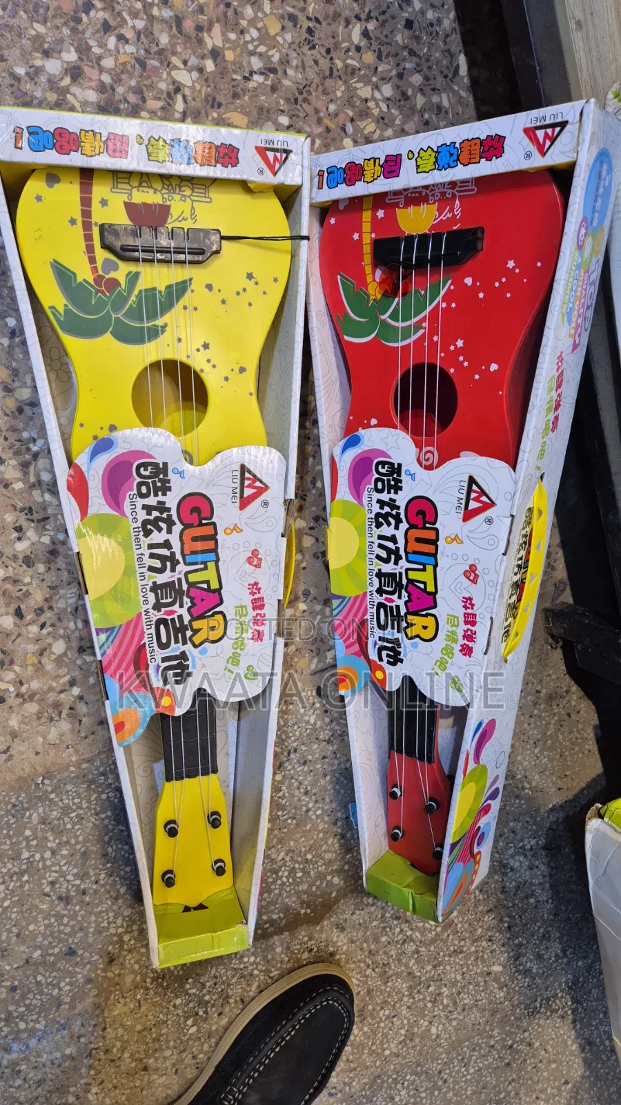 Kids Toy Guitar Musical Instrument, 4 String Thin Frets Low String
