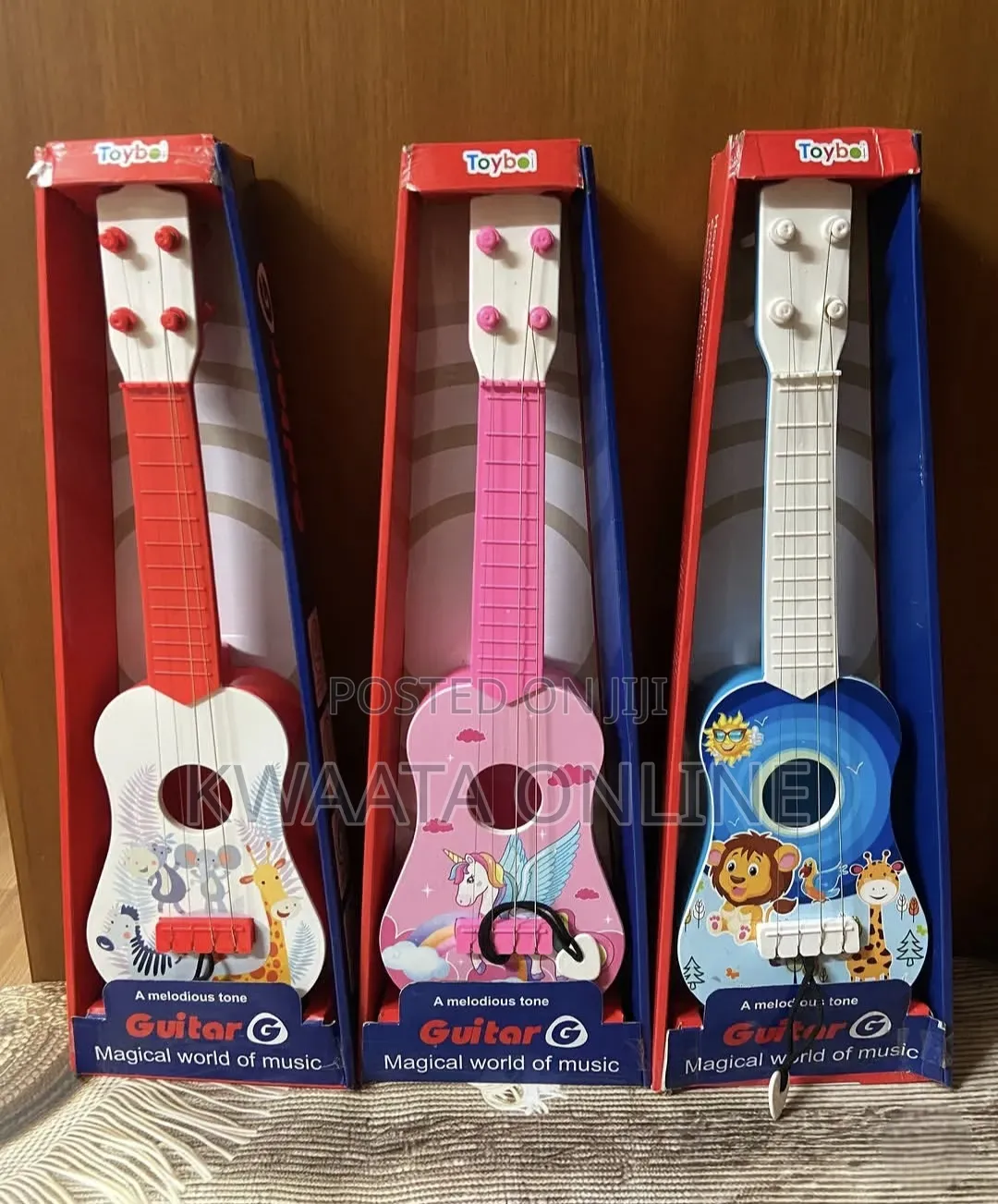 Kids Toy Guitar Musical Instrument, 4 String Thin Frets Low String