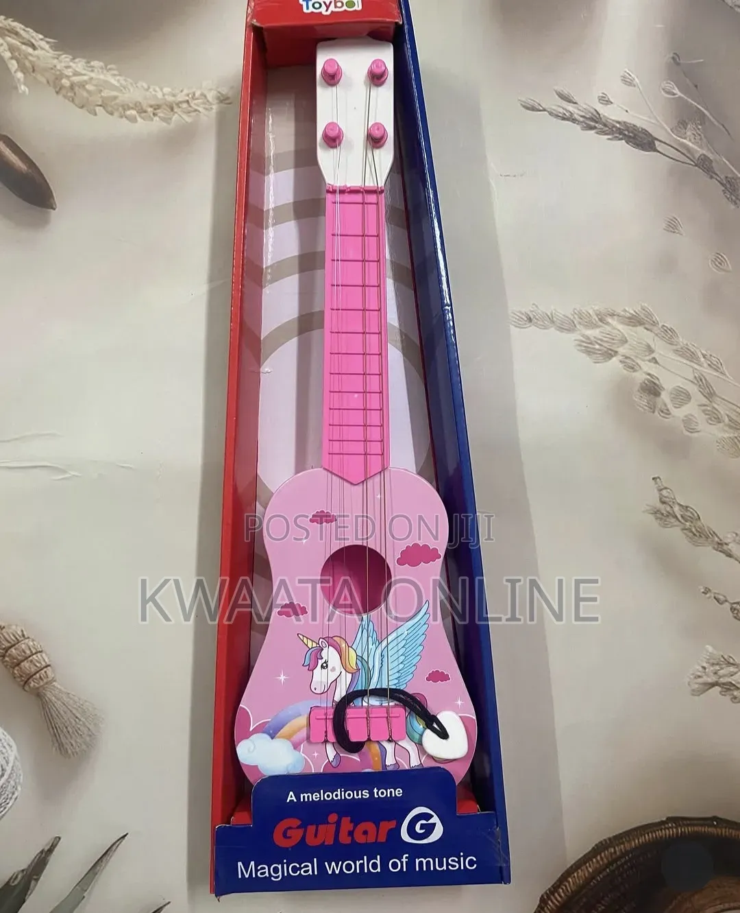 Kids Toy Guitar Musical Instrument, 4 String Thin Frets Low String