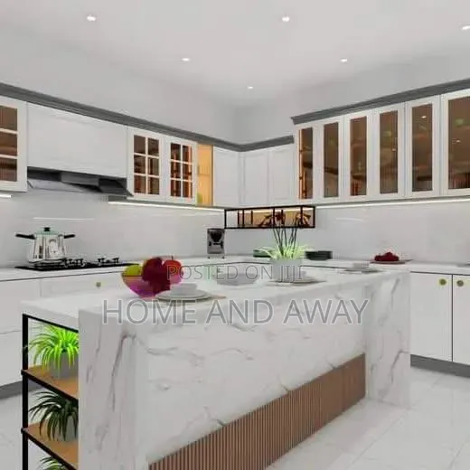 White Kitchen Cabinets Customization 1,000,000/- Per Running Meter