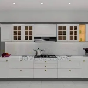 White Kitchen Cabinets Customization 1,000,000/- Per Running Meter