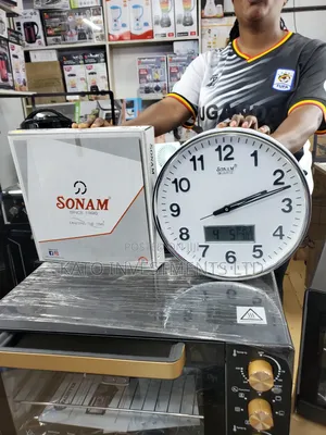 Sonam Analong and Digital Wall Clock