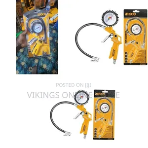 Ingco Air Tire Inflating Gun (Pressure Gauge Inflator)-model Atg1201