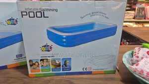 Rectangular Inflatable Swimming Pool With Pump (54h 172w 300h )Cm
