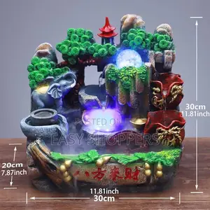 Decorative Resin Tabletop Water Fountain for Home and Office
