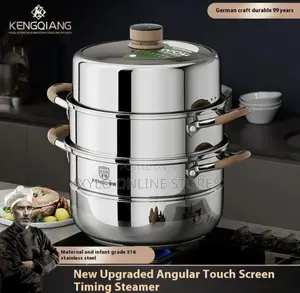 A Stainless Steel Food Steamer