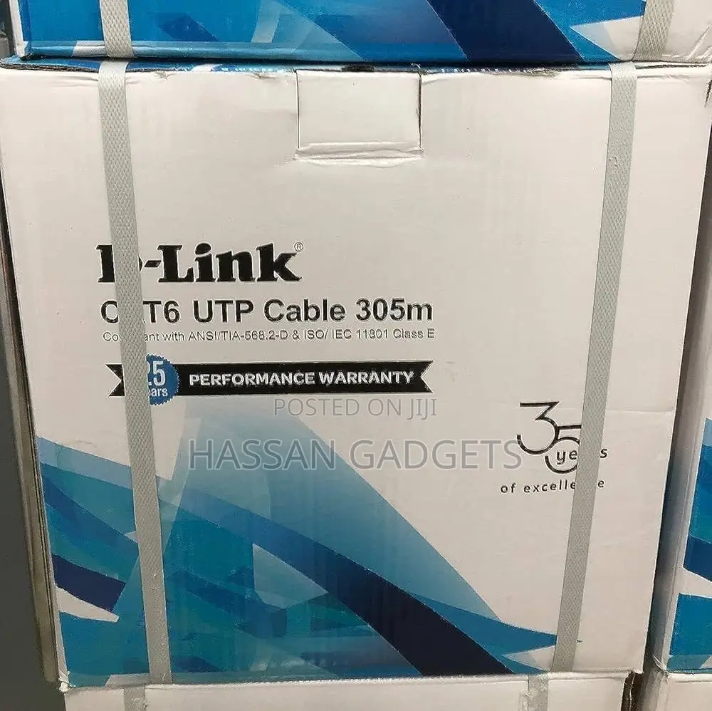 D-Link Cat-6 Utp Cable Roll 305 Meter - Networking Cable,