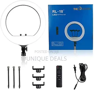 Rl-18 Ring Light With Remote Control 3 Phone Holder