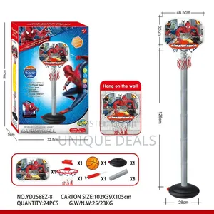 Basketball Set With Adjustable Stand for Kids