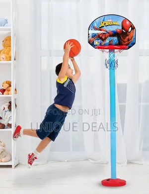 Basketball Set With Adjustable Stand for Kids