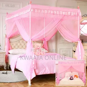 Steel Poles Mosquito Net Bed Cozy Net - Room Decor(5x6, 6x6)