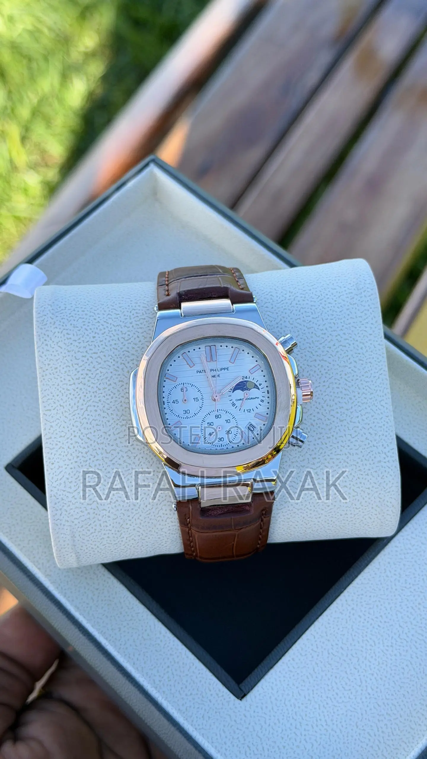 Brown Rubber Strap of Patek Philippe Watch