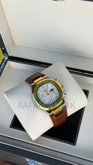 White Dial Patek Philippe Nautilus Chronograph Watch