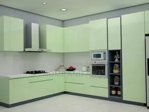 Modern L Shape Kitchen Cabinets 980,000/- Per Running Meter Order Now