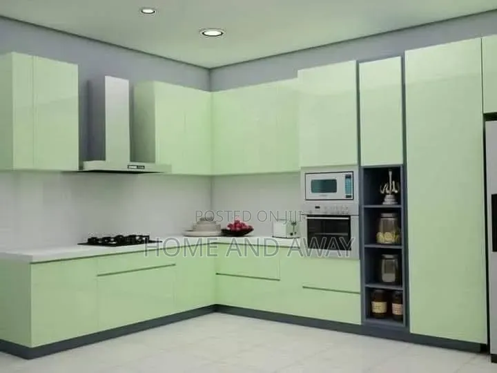 Modern L Shape Kitchen Cabinets 980,000/- Per Running Meter Order Now