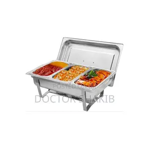 Stainless Steel Chafing Dish Set (Triple Compartment)