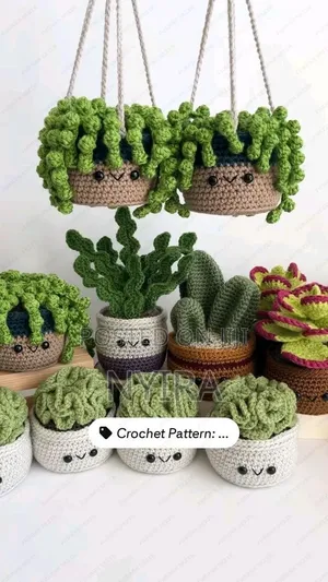 Crochet Flower Pots