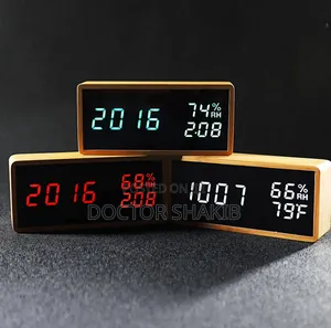 Digital Bamboo Alarm Clock