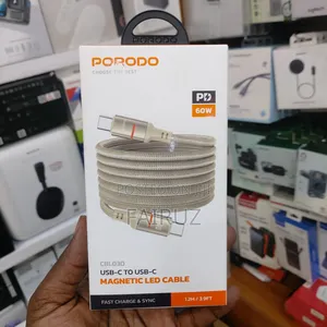 60w Pd Usb-C to Usb-C Magnetic Led Cable