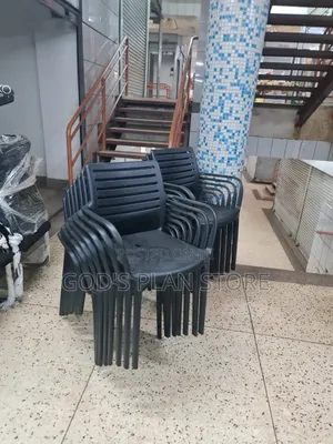 Crossed Plastic Chairs Plastic Chairs