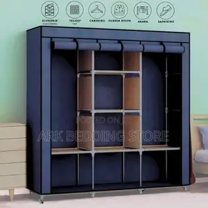 Blue Textile Wardrobe