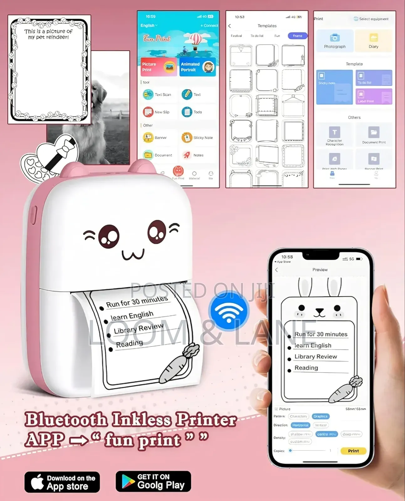 New Portable Mini Bluetooth Thermal Printer