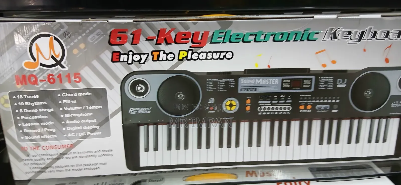 Sound Master Kids 61-Key Electronic Keyboard