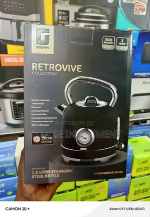Stainless Steel Electric Kettle. Geepas 1.8l Kettle
