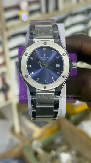 Blue Face Hublot Men's Authentic Original Classic Wrist Time Piece