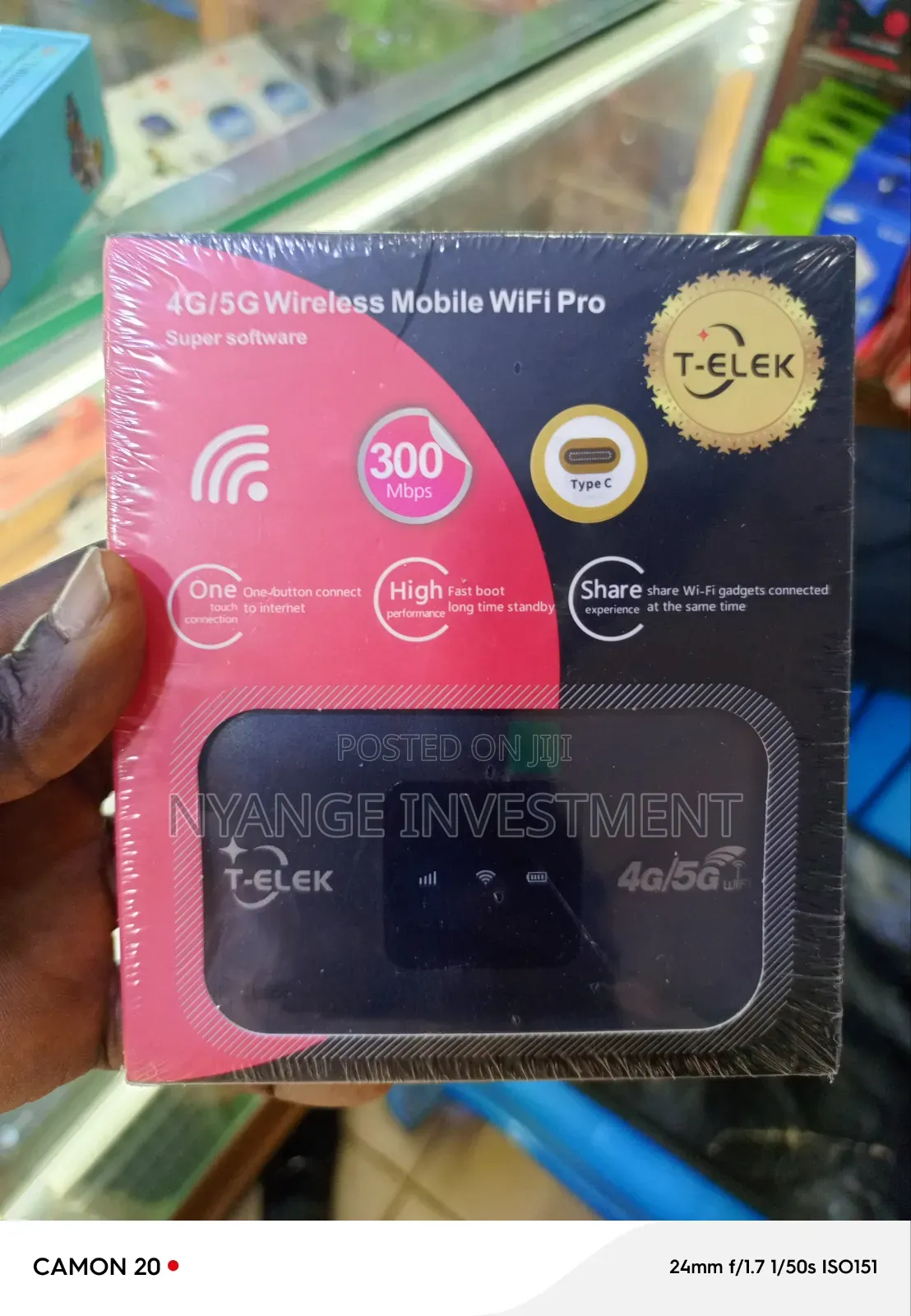T-Elek 4g/5g Wireless Mobile Wifi Pro, a Portable Hotspot Router.