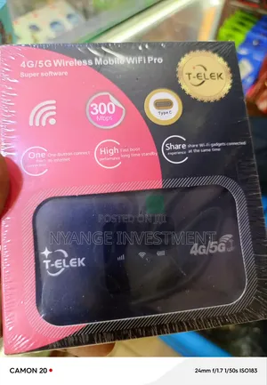 T-Elek 4g/5g Wireless Mobile Wifi Pro, a Portable Hotspot Router.
