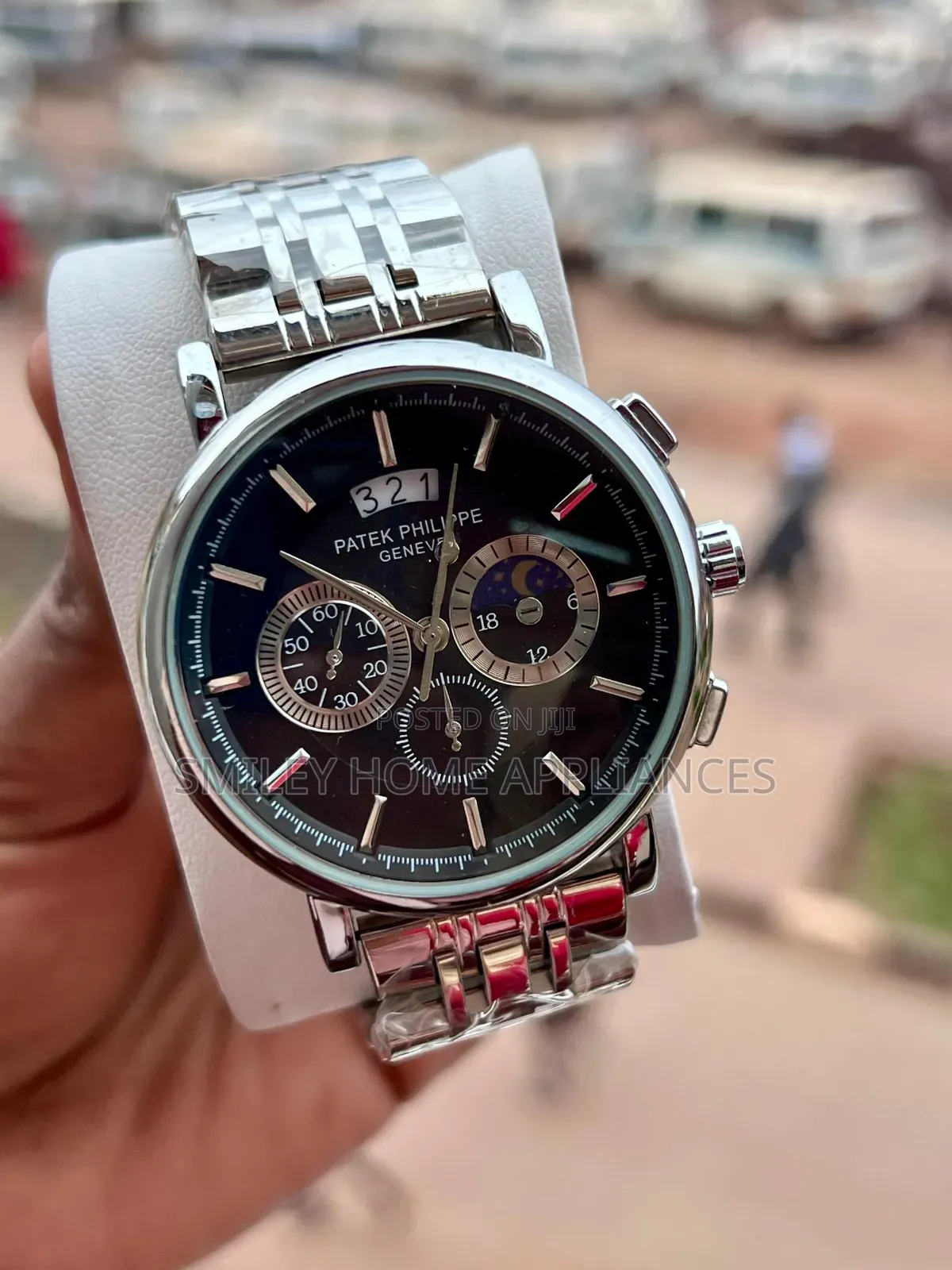 Patek Phillipe Black Face Men's Authentic Automatic Time Piece