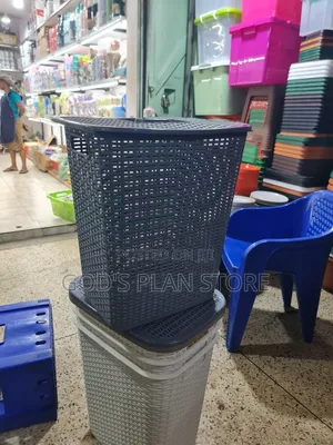 Dark Gray Plastic Loundary Baskets Plastic Loundary Baskets